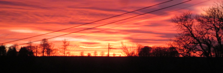 God's blessing of sunset over Dorset